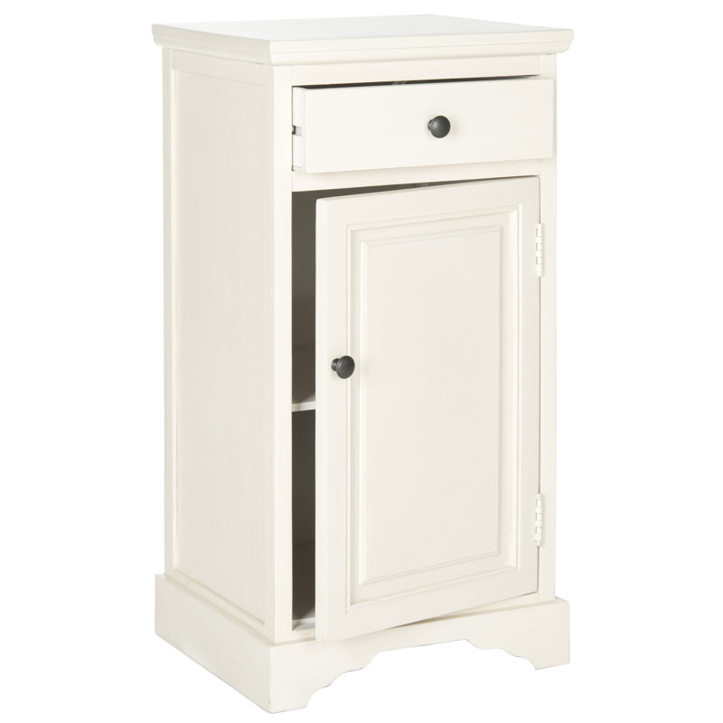 CansA n 1 Door Accent Cabinet Winston Porter Color White